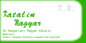 katalin magyar business card
